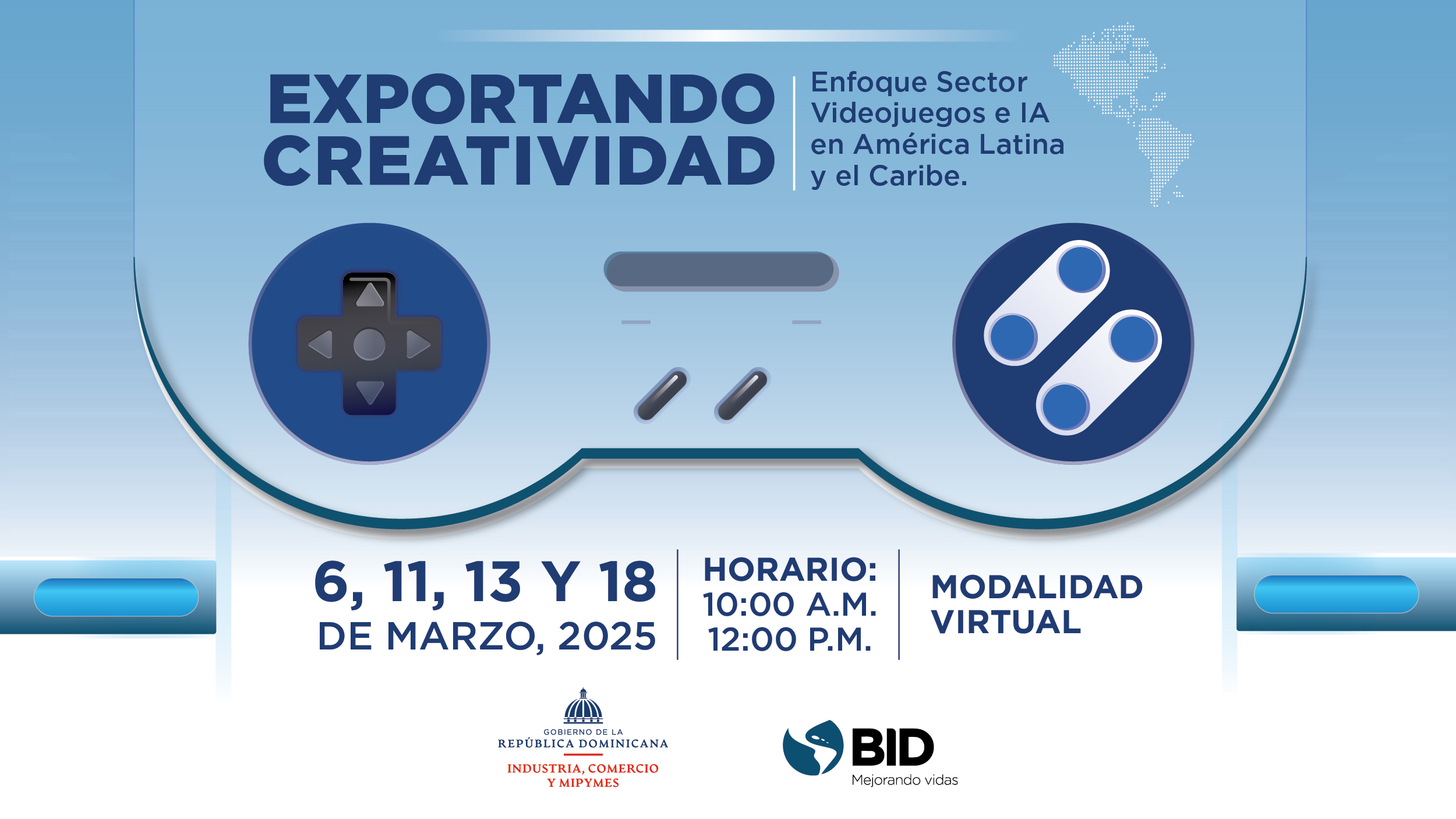 EXPORTANDO CREATIVIDAD: casos del sector videojuegos e IA en América Latina y el Caribe - Curso para República Dominicana